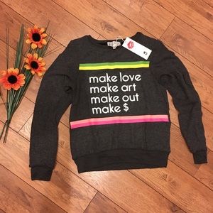 NWT Wildfox Make Love Sweater